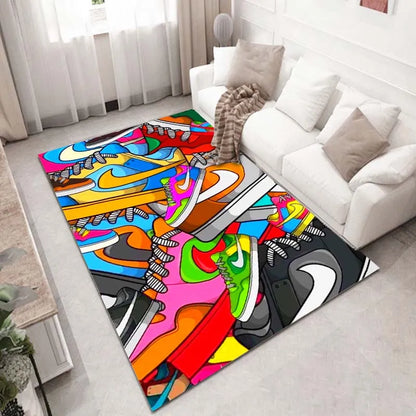 15 Sizes Sneakers Room Rug Doormat Shoe Bath Non-Slip Carpet