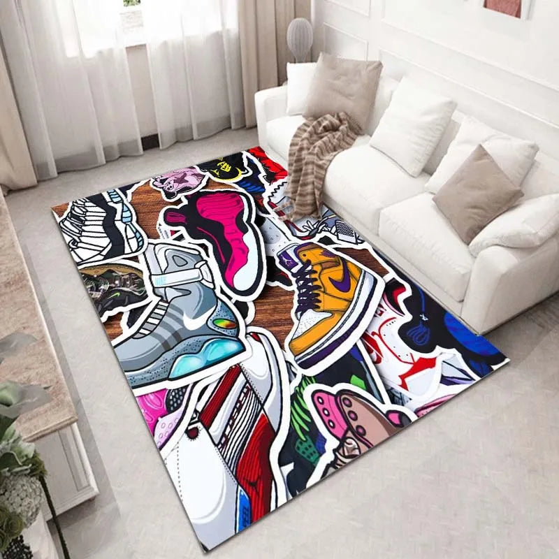 15 Sizes Sneakers Room Rug Doormat Shoe Bath Non-Slip Carpet